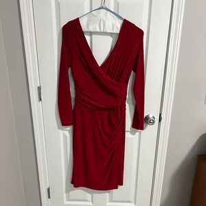 Ralph Lauren Long Sleeve Red Dress